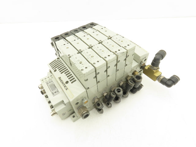 Aventics R503A2B60MA00F1  6-Station Solenoid Valve Manifold 24VDC Ethernet IP