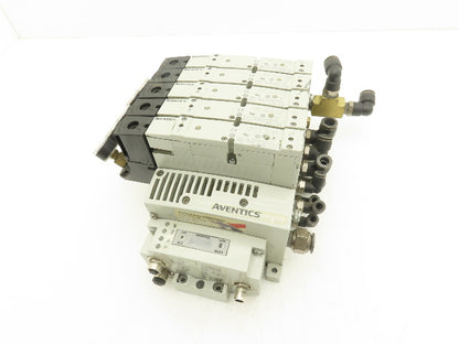 Aventics R503A2B60MA00F1  6-Station Solenoid Valve Manifold 24VDC Ethernet IP