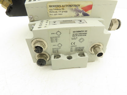 Aventics R503A2B60MA00F1  6-Station Solenoid Valve Manifold 24VDC Ethernet IP