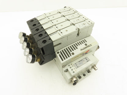 Aventics R503A2B60MA00F1  6-Station Solenoid Valve Manifold 24VDC Ethernet IP