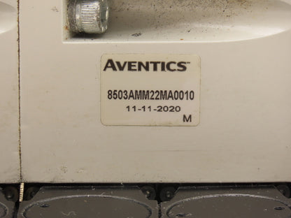 Aventics R503A2B60MA00F1  6-Station Solenoid Valve Manifold 24VDC Ethernet IP