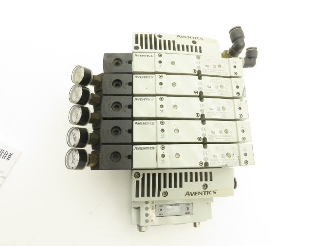Aventics R503A2B60MA00F1  6-Station Solenoid Valve Manifold 24VDC Ethernet IP