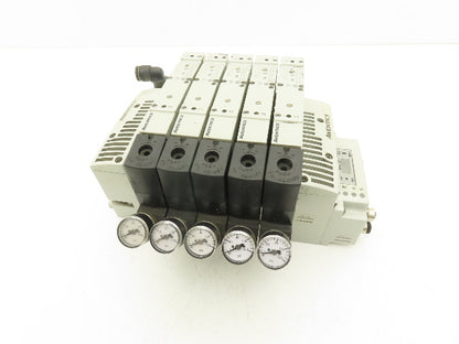 Aventics R503A2B60MA00F1  6-Station Solenoid Valve Manifold 24VDC Ethernet IP