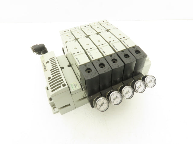 Aventics R503A2B60MA00F1  6-Station Solenoid Valve Manifold 24VDC Ethernet IP