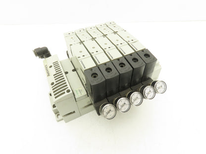 Aventics R503A2B60MA00F1  6-Station Solenoid Valve Manifold 24VDC Ethernet IP