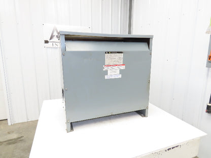 Square D 75T3H Power Transformer 75KVA HV 480V LV 208Y/120V 3Ph 3 Phase
