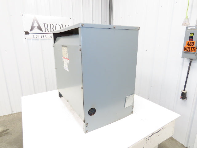 Square D 75T3H Power Transformer 75KVA HV 480V LV 208Y/120V 3Ph 3 Phase