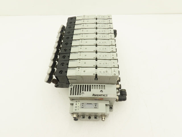 Aventics 503 Series 10-Station Solenoid Valve Manifold 24VDC w/Ethernet IP DLR