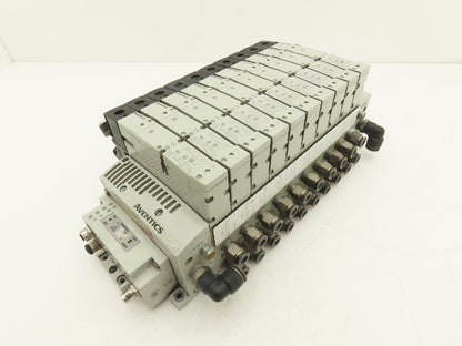 Aventics 503 Series 10-Station Solenoid Valve Manifold 24VDC w/Ethernet IP DLR