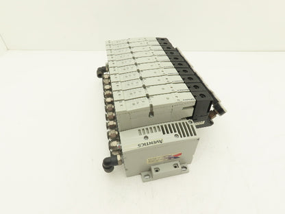 Aventics 503 Series 10-Station Solenoid Valve Manifold 24VDC w/Ethernet IP DLR