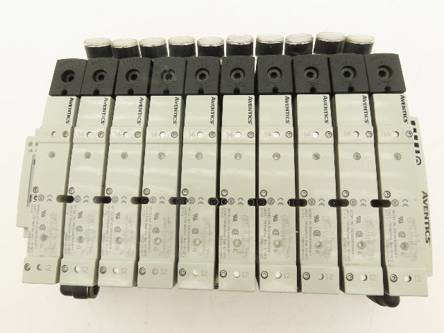 Aventics 503 Series 10-Station Solenoid Valve Manifold 24VDC w/Ethernet IP DLR