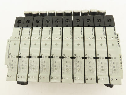 Aventics 503 Series 10-Station Solenoid Valve Manifold 24VDC w/Ethernet IP DLR