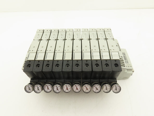 Aventics 503 Series 10-Station Solenoid Valve Manifold 24VDC w/Ethernet IP DLR