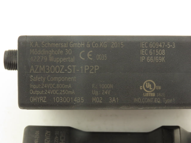 Schmersal AZM300Z-ST-1P2P Solenoid Interlock Safety Switch Electronic RFID 24VDC