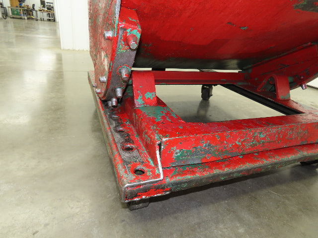 Roura Self Dumping Hopper 1/3 Yard Forklift Steel Dumpster 40x48x31" Casters