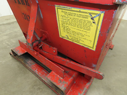 McCullough Wright Self Dumping Hopper 1/4" Yard 4000lb 2 Ton 7 Gauge Bin