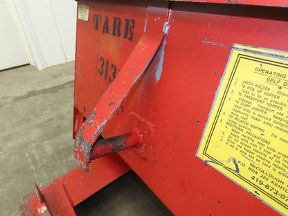 McCullough Wright Self Dumping Hopper 1/4" Yard 4000lb 2 Ton 7 Gauge Bin