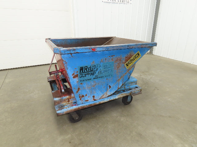 McCullough Wright Self Dumping Hopper 1/4" Yard 4000lb 2 Ton Rubber Wheels