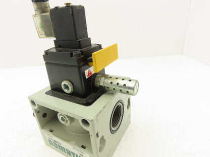Numatics S42C-08BKLM Pneumatic Slow/Soft Start Solenoid Valve 24Vdc FlexiBlok