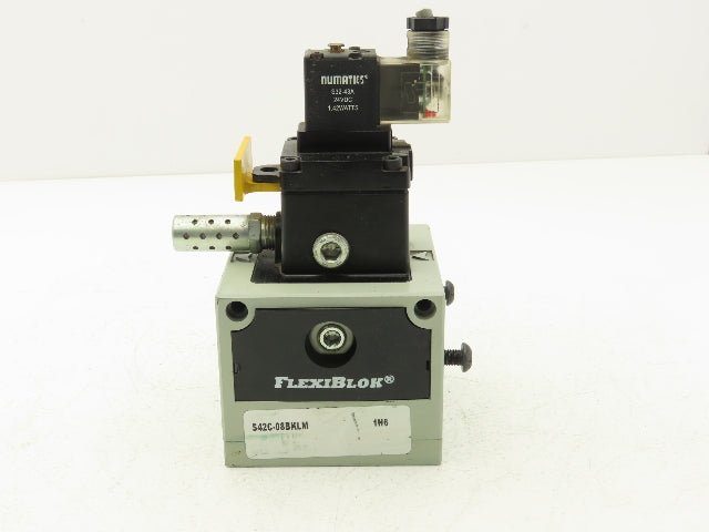 Numatics S42C-08BKLM Pneumatic Slow/Soft Start Solenoid Valve 24Vdc FlexiBlok