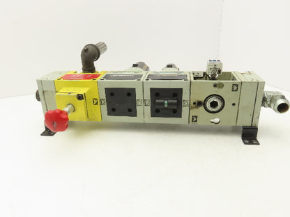 Numatics MVL42-08AY Pneumatic Modular Shutoff Valve w/ 2 Filters FlexiBlok