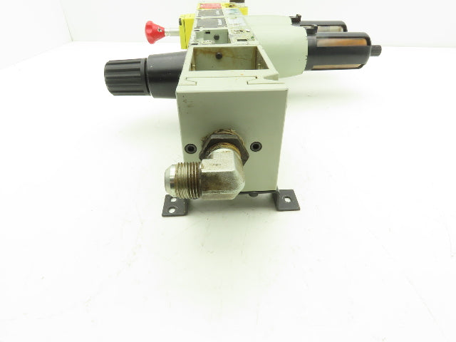 Numatics Pneumatic Air Modular Shutoff Valve w/2 Filters Regulator FlexiBlok