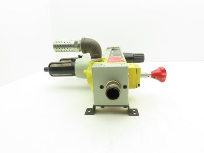 Numatics Pneumatic Air Modular Shutoff Valve w/2 Filters Regulator FlexiBlok