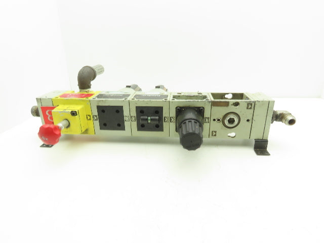 Numatics Pneumatic Air Modular Shutoff Valve w/2 Filters Regulator FlexiBlok