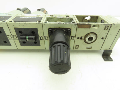 Numatics Pneumatic Air Modular Shutoff Valve w/2 Filters Regulator FlexiBlok