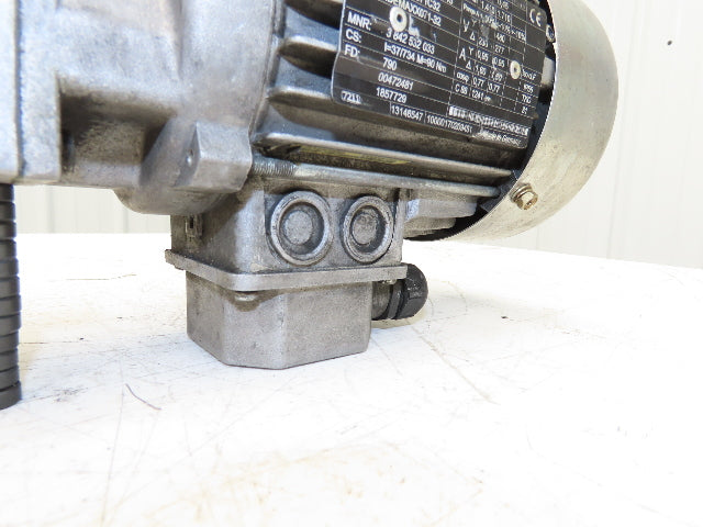 Rexroth Gearmotor Speed Reducer 47:1 Ratio .45kW 480V 36RPM Hex Shaft Hollow