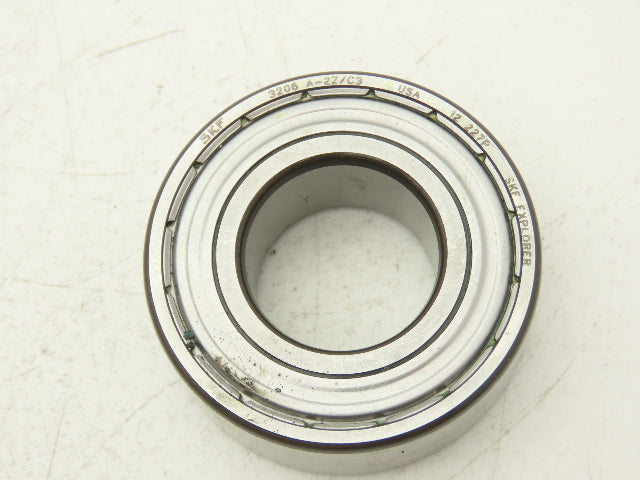 SKF 3206 A-2Z /C3 Double Row Ball Bearing 30mm Bore x 62mm OD x .9375 Width