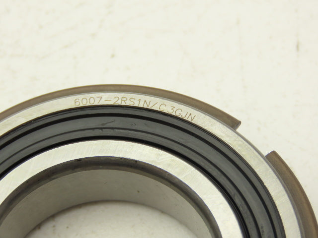 SKF 6007 2RSNRJEM Ball Bearing Deep Groove 35mm ID x 62mm OD x 14 mm W Lot of 2
