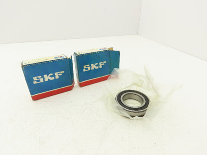 SKF 6007 2RSNRJEM Ball Bearing Deep Groove 35mm ID x 62mm OD x 14 mm W Lot of 2
