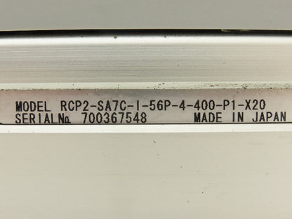 IAI RCP2-SA7C-I-56P-4-400-P1-X20 Robo Cylinder Actuator 4mm Lead 400mm Stroke