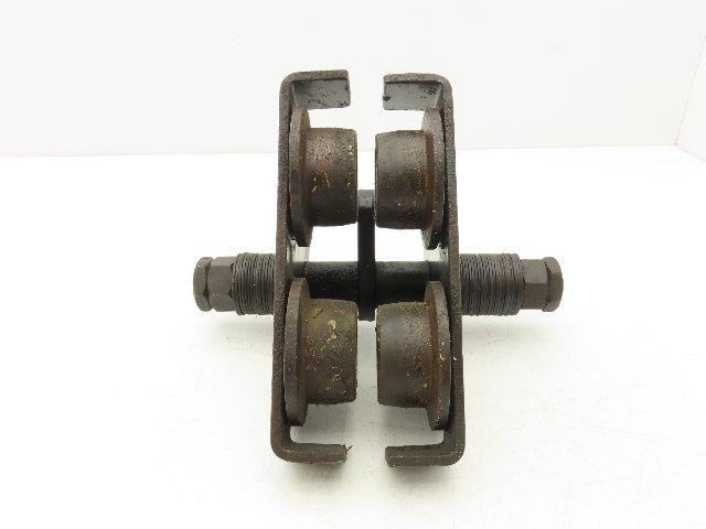 CM 633 Series 1/2 Ton Plain Type Manual Push Trolley 2-1/2"-5-5/8" Flange 1000Lb