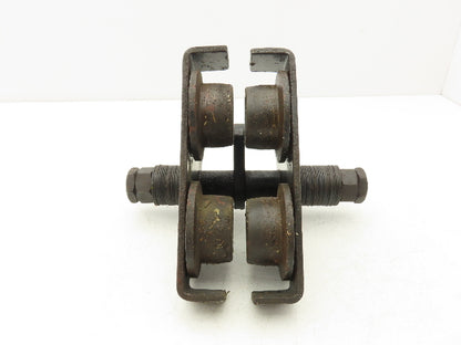 CM 633 Series 1/2 Ton Plain Type Manual Push Trolley 2-1/2"-5-5/8" Flange 1000Lb