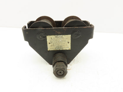 CM 633 Series 1/2 Ton Plain Type Manual Push Trolley 2-1/2"-5-5/8" Flange 1000Lb