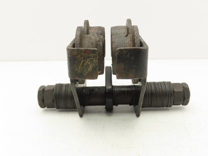CM 633 Series 1/2 Ton Plain Type Manual Push Trolley 2-1/2"-5-5/8" Flange 1000Lb