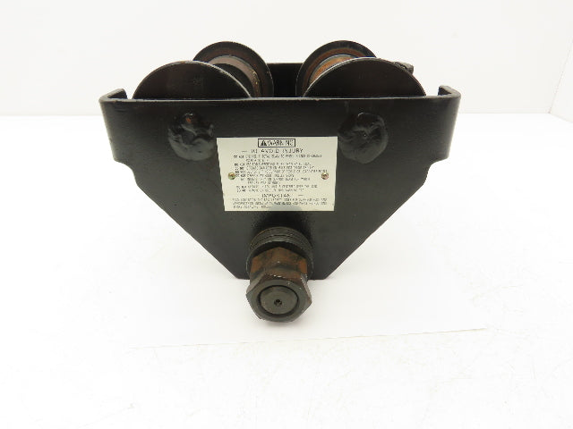 CM 633 Series 1/2 Ton Plain Type Manual Push Trolley 2-1/2"-5-5/8" Flange 1000Lb