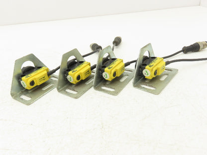 Banner QS18VP6AF250Q5 Photoelectric Sensor PNP 250mm Range 10-30VDC M12 Lot of 4