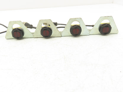 Banner QS18VP6AF250Q5 Photoelectric Sensor PNP 250mm Range 10-30VDC M12 Lot of 4