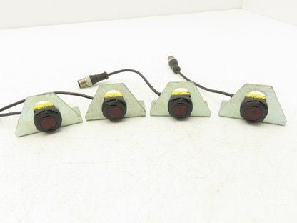 Banner QS18VP6AF250Q5 Photoelectric Sensor PNP 250mm Range 10-30VDC M12 Lot of 4