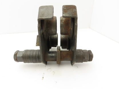CM 633 Series 1/2 Ton Plain Type Manual Push Trolley 2-1/2"-5-5/8" Flange 1000Lb