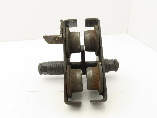 CM 633 Series 1/2 Ton Plain Type Manual Push Trolley 2-1/2"-5-5/8" Flange 1000Lb