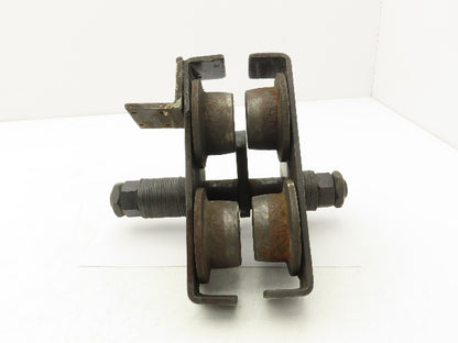 CM 633 Series 1/2 Ton Plain Type Manual Push Trolley 2-1/2"-5-5/8" Flange 1000Lb