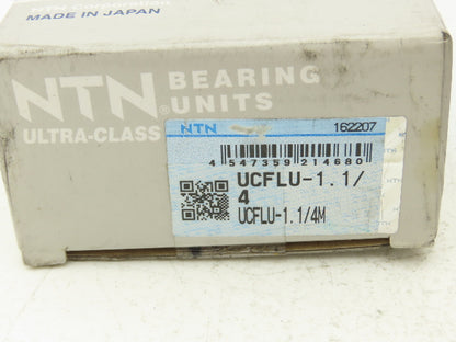 NTN UCFLU-1.1/4 Flange Mount Ball Bearing 1-1/4" ID 2 Bolt A-UC207-104 Insert