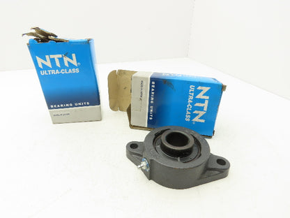 NTN UCFLU-1.1/4 Flange Mount Ball Bearing 1-1/4" ID 2 Bolt A-UC207-104 Insert