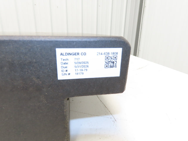 Brown & Sharpe Granite Surface Inspection Plate 24x18x4" Grade B Tool Room Step