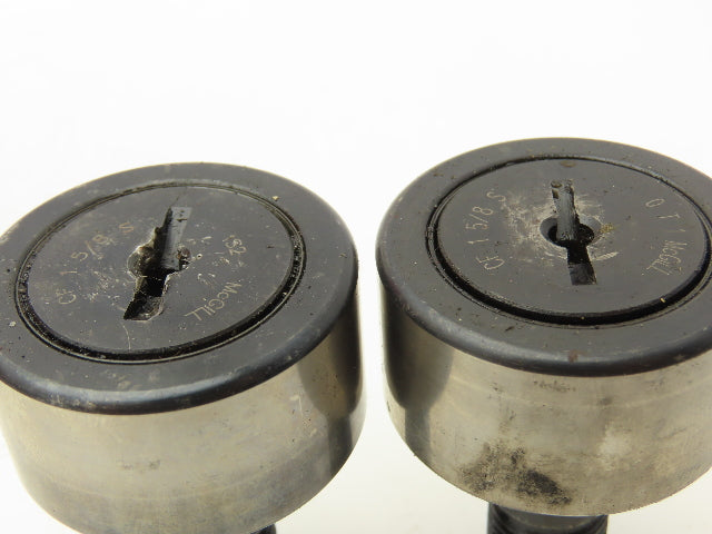 McGill CF1-5/8 S Cam Follower 1.625" OD 1.5" x 5/8"-18 Stud Lot Of 14 USED