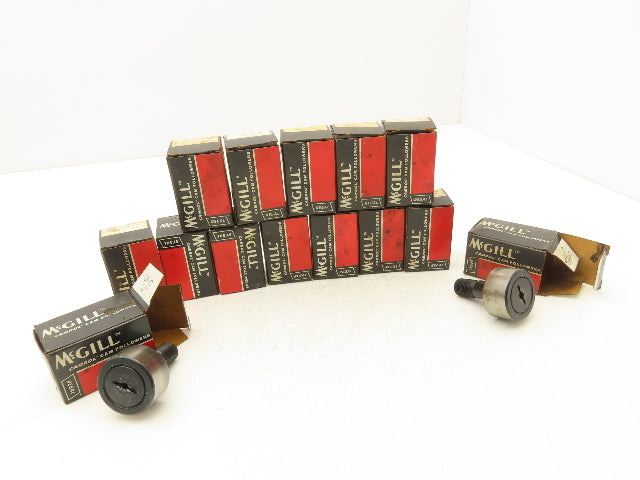 McGill CF1-5/8 S Cam Follower 1.625" OD 1.5" x 5/8"-18 Stud Lot Of 14 USED